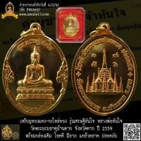 ราคา เหรียญทองแดง-กะไหล่ทอง รุ่นเศรษฐีทันใจ หลวงพ่อทันใจ วัดพระบรมธาตุบ้านตาก จังหวัดตาก ปี 2559 พร้อมกล่องเดิม โชคดี มีลา... (22880653380)