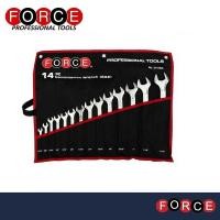 ราคา ชุดประแจแหวนข้างปากตาย 14 ชิ้น 5141SC ฟอร์ซ (FORCE) ประกอบไปด้วย 5/16",3/8",7/16",1/2",9/16",5/8",11/16",3/4",13/16",7/8 (3743510650)