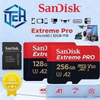 ราคา 【รับประกัน 5 ปี】SanDisk Extreme Pro Micro SD Card 200MB/s 16/32/64/128/256/512GB SDXC 64,128,256GB R/W 200/140MB/s (SDSQXCD) Drone Read Speed U3 A2 – Dash Cam Ultra HD Stable Recording (57755916779)
