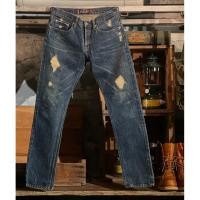 ราคา Justin Original Denim Jeans – ริมแดง ขากระบอกเล็ก เฟดเข้ม ดุดันแบบวินเทจแท้ (55502417001)