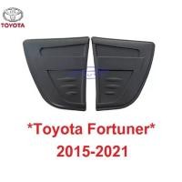 ราคา ครอบแก้ม Toyota Fortuner 2015 - 2019 ครอบไฟเลี้ยว โตโยต้า ฟอร์จูเนอร์ ครอบข้างรถ ครอบแก้มข้าง สีดำ Side Vent ของแต่งรถ (28529760571)