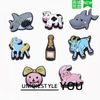 ราคา รองเท้าหัวเข็มขัดใหม่ ดีไซน์ลายหลุมดอกไม้และสัตว์น่ารัก (แพะ, ปลาฉลาม) จากเนื้อยางนุ่ม (50606594517)