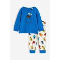 ราคา H&M(เอชแอนด์เอ็ม) ชุดนอนผ้าฝ้ายพิมพ์ลาย เด็กอ่อน 1085414_1 (22574047149)