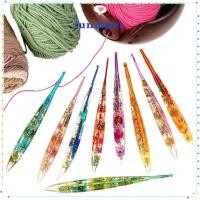 ราคา JUNMPER โครเชต์ตะขอ,ดอกไม้เรซิ่น Grips เครื่องมือถักเข็ม,ที่มีประโยชน์ 2.0-6.0 มม.ลื่นเส้นด้ายถักสานเข็ม DIY Craft (45954079395)