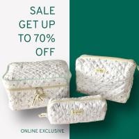 ราคา สินค้าพร้อมจัดส่ง เซ็ตกระเป๋าเครื่องสำอางผ้าคอตตอนญี่ปุ่นสุดคิ้วท์! #แท้จากญี่ปุ่น (26835297529)