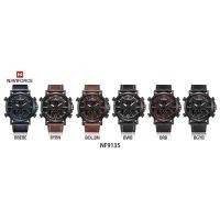 ราคา หรูหราในราคาเบาๆนาฬิกาข้อมือชาย กันน้ำ naviforce watch แท้ รุ่น NF9135 สายหนัง ของแท้100% (5203965954)