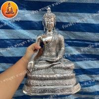 ราคา พระสามสมัย พระ 3 สมัย เชียงแสน สุโขทัย อู่ทอง เนื้อเงินยวง ขนาด 9 นิ้ว (23740300741)