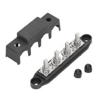 ราคา 4 Power Distribution Block Bus Bar with Cover, M8 Terminals, 250A Rated for marine , Automotive & (57656127269)