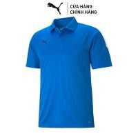 ราคา PUMA Mens teammELA Sideline Polo Electric Blue Lemonade-White Blue (56356489823)