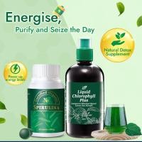 ราคา แแบชุด คลอโรฟิลล์ชนิดน้ำ *ล็อตใหม่ หมดอายุ 04.2028 และ สาหร่าย สไปรูลิน่า ออแกนิคสาหร่ายเกลียวทอง 1 กระปุก 300 เม็ด (27393950824)