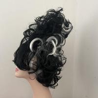 ราคา หมวกสูงพระราชวังขุนนางวิกผมผู้หญิงสีดำและสีขาวผมหยิกสั้นเครื่องดูดควันประสิทธิภาพKTVอุปกรณ์ประกอบฉา (27467339557)