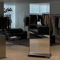 ราคา กระจกความงามกระจกเต็มตัวกระจกมือถือติดตั้งเสื้อผ้าผู้หญิงร้านขายเสื้อผ้าแต่งหน้ากรอบสแตนเลสร้านขายเสื้อผ้าชั้นยืนเหมาะสมเสื้อผ้า 591ค (28493919630)