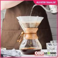 ราคา One Two Cups Coffee Server Chemex Drip Pour Over Borosilicate Glass 400ml - SE110 - 7RHX8PXX (54906187145)