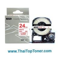 ราคา เทปพิมพ์อักษร Epson LK-6WRN 24 มม. อักษรแดง พื้นเทปสีขาว (เทียบเท่า) (6561215855)