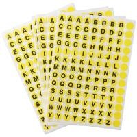ราคา ROSEGOOD 1170PCS สติกเกอร์ตัวอักษร, Self กาวตัวอักษรขนาดเล็กชุดสติกเกอร์, 10 แผ่น 0.39 นิ้วกระดาษรอบ A ถึง Z สติกเกอร์ตัวอักษร (40329002954)