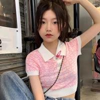 ราคา KaeKai พร้อมส่ง เสื้อยืด ทรงครอปเข้ารูป คอปก แขนสั้น สำหรับผู้หญิง น่ารักคิ้วๆ สไตล์เกาหลี แฟชั่นฤดูร้อน สไตล์ลำลอง (29663177589)