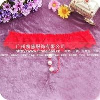 ราคา รหัส 4832 จีสตริงเปิดเป้า (สายเดี่ยว) ประดับมุกระบายลูกไม้ (4856326001)