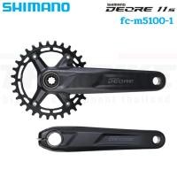 ราคา ชุดขาจานจักรยาน SHIMANO DEORE FCM5100-1 10/11S 32T 170MM, 175MM ไม่รวมกะโหลก มีกล่อง ประกันไทย (52906083512)
