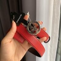 ราคา พร้อมส่ง แท้ % New Coach เข็มขัดผู้หญิง เส้นเล็ก size L & XL ขนาด 25 มม. Horse And Carriage Belt F78181 สี แดง (21965462997)