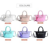 ราคา Jones David ปารีสผู้หญิงกระเป๋าถือสะพายข้างกระเป๋าหนัง Pu (27103048060)