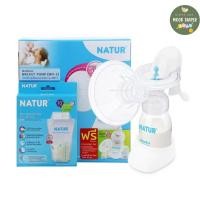 ราคา ชุดปั๊มนม แบบโยก เนเจอร์ Natur แถมฟรีถุงเก็บนม รุ่น MN-3 (27981188004)