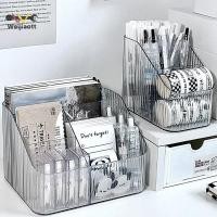ราคา Weijiaott Desktop Five Grid Storage Box,โปร่งใสTrapezoidalอะคริลิคโต๊ะเครื่องแป้ง,ครัวเรือนลิปสติกและเครื่องสําอางSorting Box TH (27529051171)