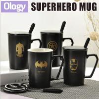 ราคา แก้วซูเปอร์ฮีโร่ w ช้อน ถ้วยเซรามิกสร้างสรรค์ Batman Spiderman Superman Ironman กัปตันอเมริกา Marvel ตัวละคร Xmas (28442372352)