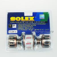 ราคา ลูกบิดประตู SOLEX ทรงฟักทอง สีรมดำ รุ่น 6200 AC สแตนเลสแท้ ไส้ทองเหลือง โซเล็กซ์ B32-01 (1647766868)