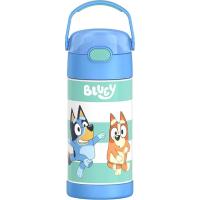 ราคา THERMOS FUNTAINER 12 Ounce Stainless Steel Vacuum Insulated Kids Straw Bottle, Bluey (44359961003)