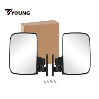 ราคา [มีจําหน่าย] 2 ชิ้นรถกอล์ฟกระจกมองข้างสําหรับ Yamaha ติดตั้งง่ายรถเข็นกอล์ฟอุปกรณ์เสริมโดยตรงแทนที่อะไหล่พับการหมุน (55104666807)