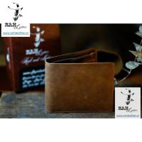 ราคา LIGHT BROWN HORSE WAX HORIZONTAL WALLET - (REAL COW LEATHER) - หนังแท้ RM (อุปกรณ์เสริมแบบเต็มจํานวน) (54806082001)