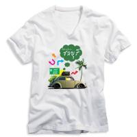 ราคา เสื้อยืดคอวีสีขาว เสื้อแขนสั้น เนื้อผ้า TK พร้อมพิมพ์ลายซับลิเมชั่น ทรานเฟอร์ จ.ชลบุรี (3695775590)