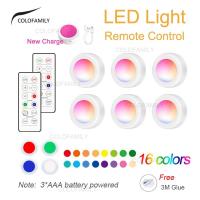 ราคา [6ไฟ+2รีโมท] 17สี โคมไฟ LED ไฟแต่งห้อง RGB ไฟรีโมท ไฟติดผนัง ใส่ถ่าน แบบไร้สาย ไฟกลางคืน ปรับความสว่างได้ ตั้งเวลาเปิด-ปิดไฟได้ (11423462396)