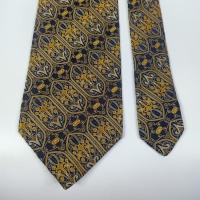 ราคา เนคไท มือสอง Gianni Versace Couture Silk Tie Black Gold Floral Designer Necktie Made in Italy (40865249483)