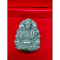 ราคา หยกเเท้ Natural type A แกะสลักพระเเม่กวนอิม ปางประทานพร งานเก่าละเอียดมาก (21580495819)