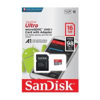 ราคา (ประกันsynnex10ปี)SanDisk Ultra micro SDHC Class10 98MB/s 16GB (762559039)