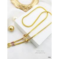 ราคา สร้อยคอลงยาสุโขทัย งานทอง5ไมครอน (2349251478)