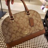 ราคา COACH กระเป๋าสะพายข้างทรงโดมมินิ ลาย C สีน้ำตาลอ่อน F27583 MINI SIERRA SATCHEL (KHAKI/SADDLE 2/LIGHT GOLD) (1767675168)