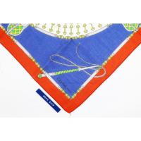 ราคา [Vintage] CELINE ผ้าเช็ดหน้าพิมพ์ลาย สีน้ำเงิน-แดง - ผ้าเช็ดหน้า Vintage (25066088780)