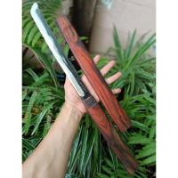 ราคา มีดทันโตะ Tanto ไอคุชิ มีดญี่ปุ่น มีดสั้น ใบ 13.3” ตลป.SKF ผิวไฟ เซาะร่อง ด้ามฝักพะยูง ฮาบากิทองแดง หมุดทองเหลือง (24289907372)