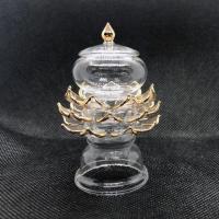 ราคา [แก้วเป่า] ผอบฐานดอกบัวแก้ว งานทาทอง (5933052429)