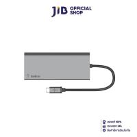 ราคา USB TYPE-C MULTIPORT ADAPTER (อุปกรณ์แปลงสัญญาณ) BELKIN USB-C MULTIMEDIA HUB (USB-A, USB-C, HDMI, LAN, SD CARD) (5362026458)