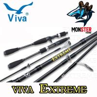 ราคา คันเบ็ดตกปลา VIVA รุ่น EXTREME ขนาด 6 และ 6.6 ฟุต (แบบ 1 ท่อนและ 2 ท่อน มีทั้ง สปิ้นและเบท) (26357572771)