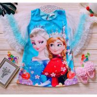 ราคา 2-8ขวบ เดรสเอลซ่า ระบายผ้ามุ้ง 2 ชั้น ชุดเจ้าหญิง ชุดเด็กผู้หญิง เสื้อผ้าเด็กผู้หญิง เดรสเด็กผู้หญิง ชุดเอลซ่า #608 (10249153346)