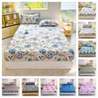 ราคา ผ้าปูที่นอนใหม่ ผ้าปูที่นอน ชุดผ้าปูที่นอน 3ฟุต 3.5ฟุต 5ฟุต 6ฟุต สีทึบ กันไรฝุ่น ผ้าปูที่นอนทามิ รัดมุม360° สูง8นิ้ว พร้อมส่ง (24043612363)