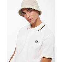ราคา Fred Perry twin tipped polo shirt in cream (8999776865)