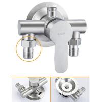 ราคา Stainless Steel Shower Faucet Hot And Cold Water Mixer Wall Mounted Metal Handle Water Mixer Valve Faucet Shower Tap (27469696259)