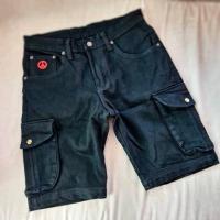 ราคา ยีนส์ขาสั้นดำ Superblack 12 OZ กระเป๋ากล่อง 2 จุด ผ้ายืดเยอะ ใส่สบาย (18170664107)