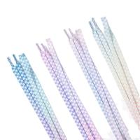 ราคา เชือกผูกรองเท้าพิมพ์ลายตาหมากรุกไล่โทนสีสีสันสดใส 1 คู่ 120 ซม. อุปกรณ์เสริมรองเท้าคุณภาพสูง (41077297426)