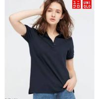 ราคา เสื้อคอปกโปโลผู้หญิงแบรนด์ยูนิโคล่สีกรมมือสองพร้อมส่ง (24828427127)